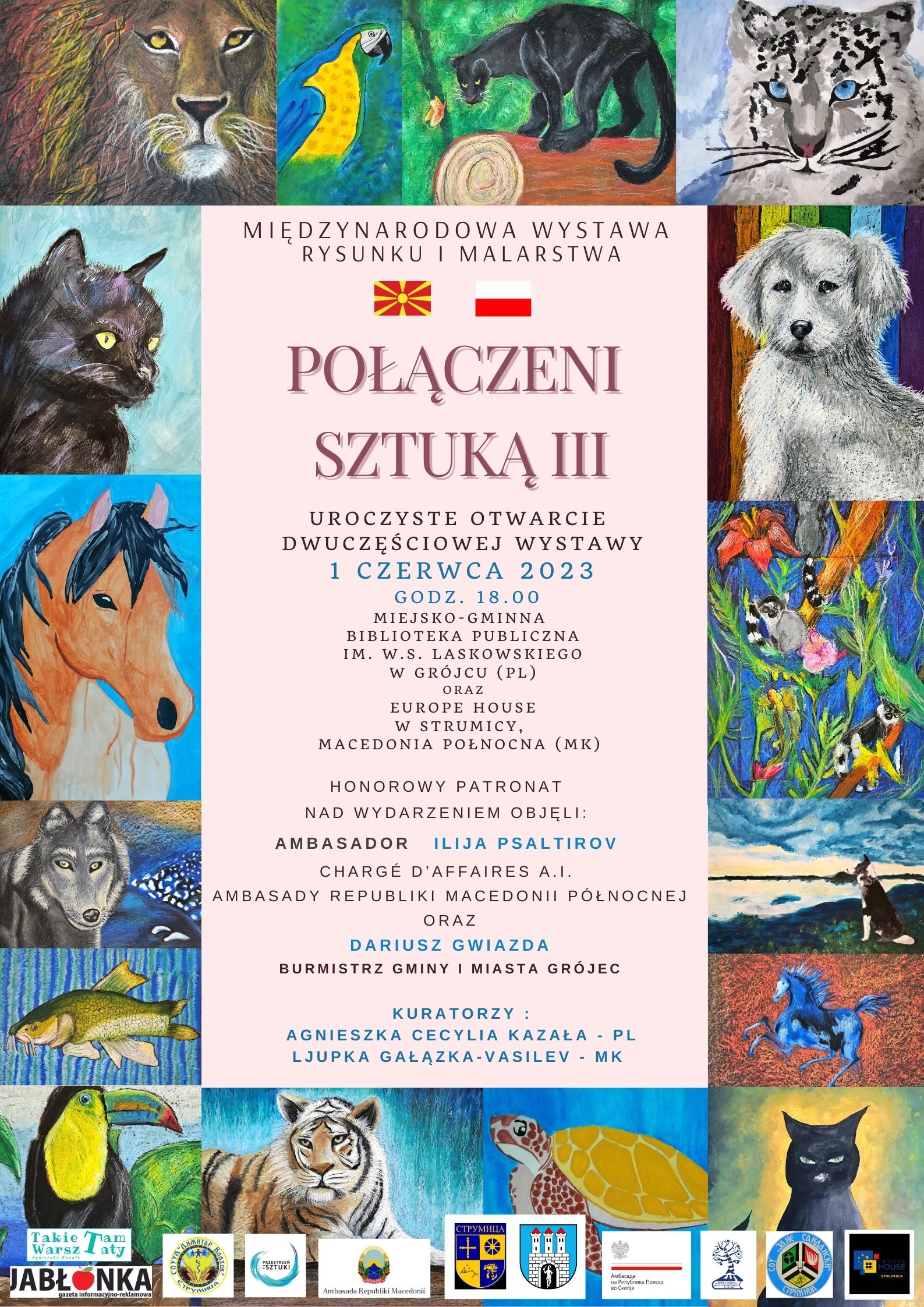  Międzynarodowa wystawa prac plastycznych dzieci i młodzieży  z Polski oraz Macedonii Północnej